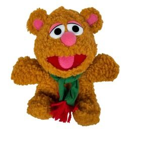 Vintage Fozzie Bear Plush Muppets Simon Marketing Inc Jim Henson Green Scarf
